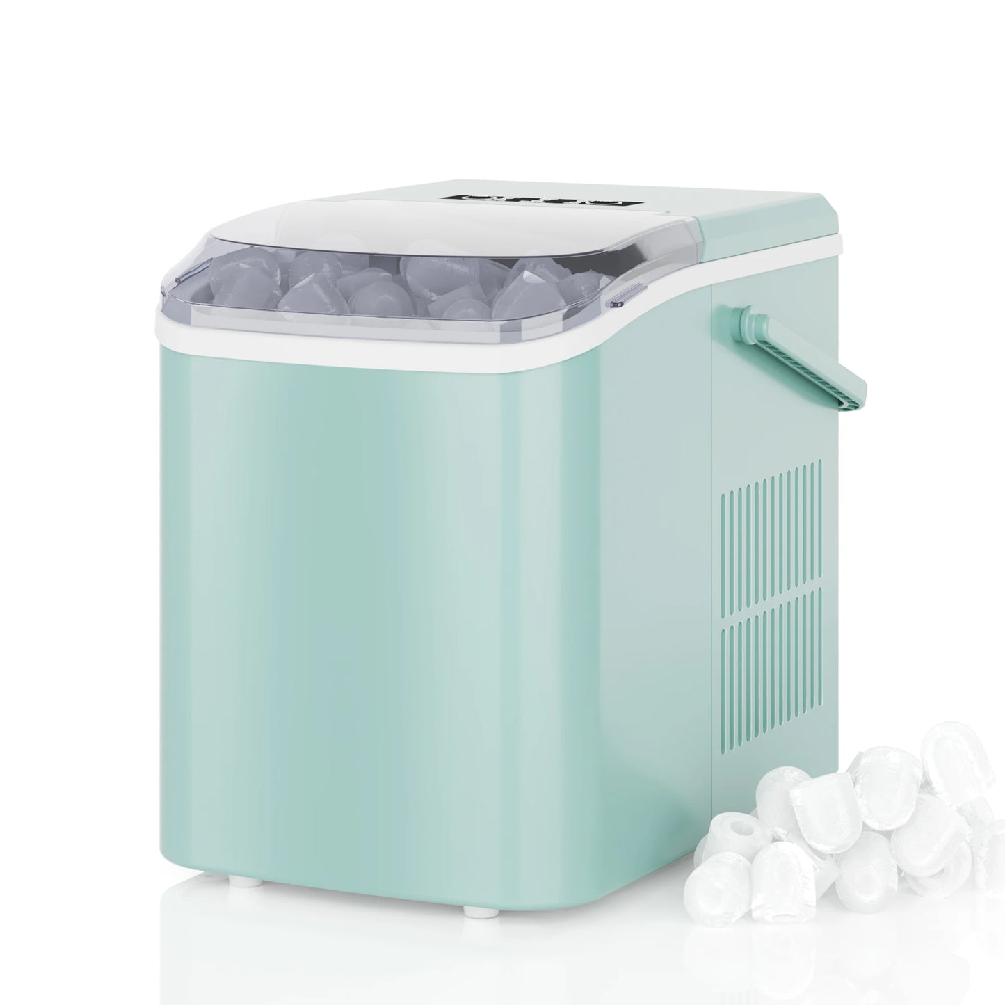 Portable Countertop Ice Maker Producing Fast Bullet Ice Daily