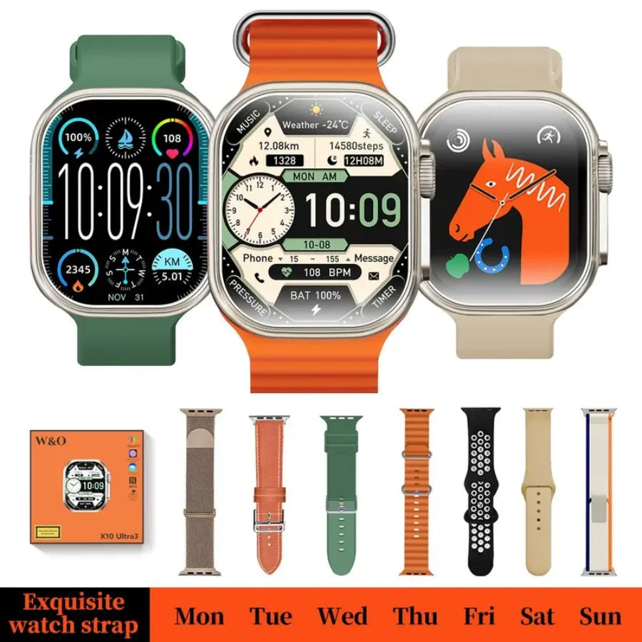 W&O Smartwatch IP67 Waterproof With 100 Sport Modes And Alerts