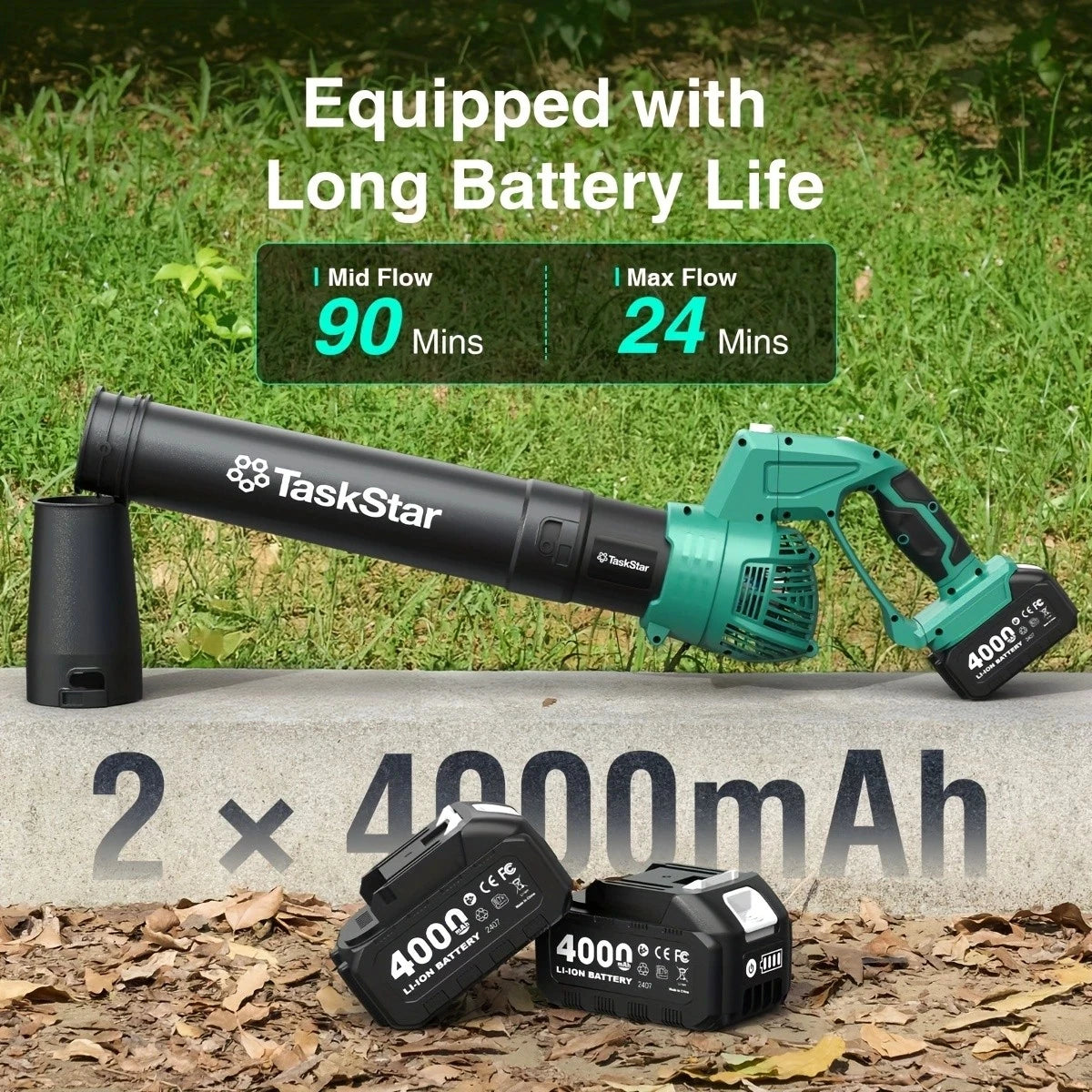 Taskstar 21V Cordless Leaf Blower With Two Batteries And Chager -> Taskstar 21V Cordless Leaf Blower With Two Batteries And Chager.