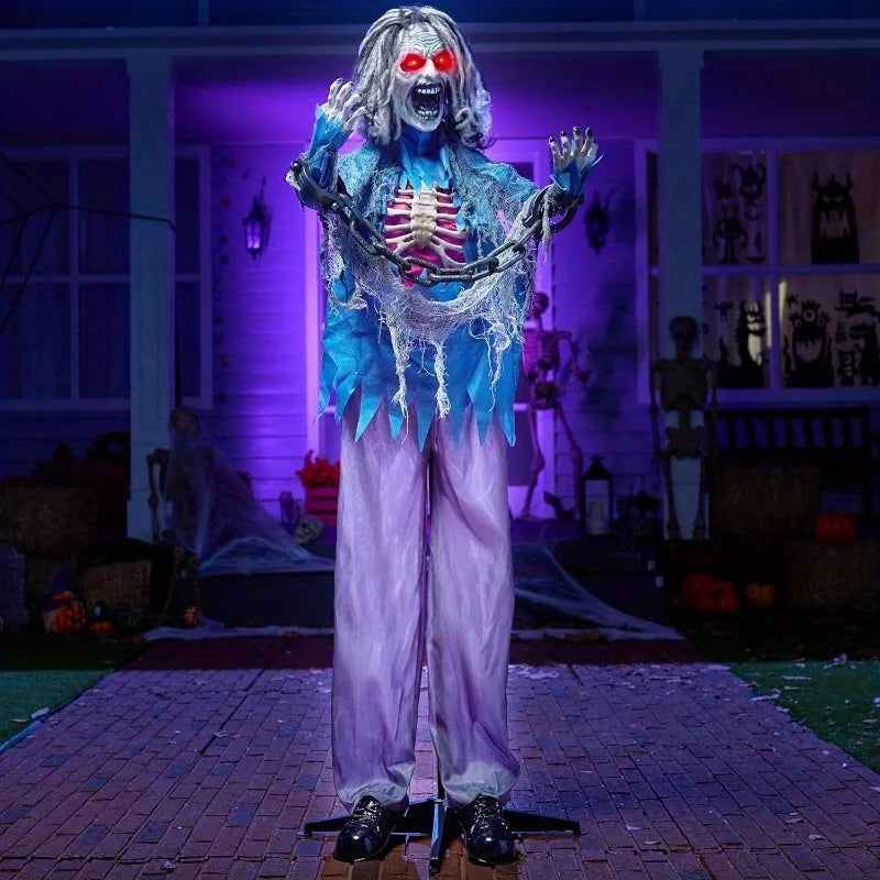 Joyfy Animatronic Zombie Halloween Decoration With Lights And Sound