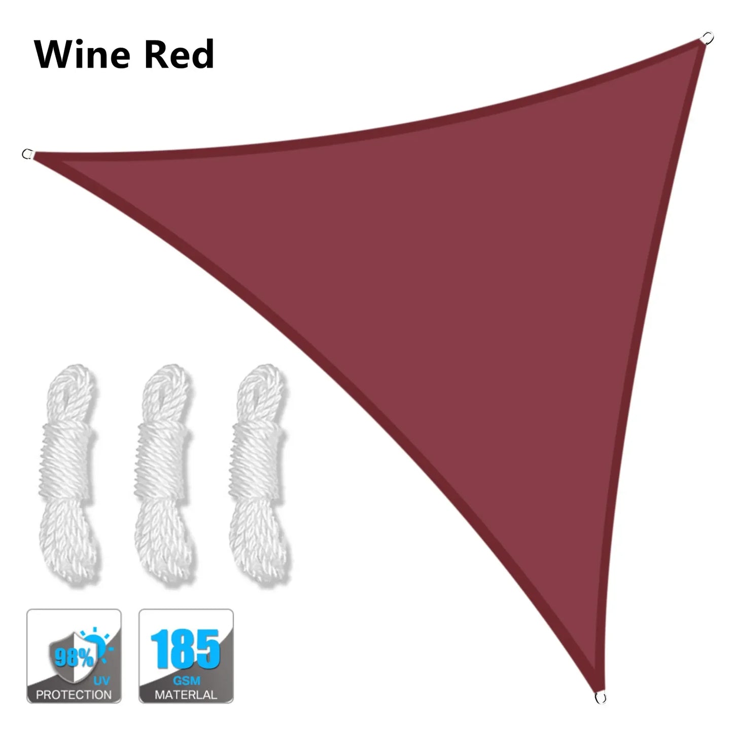 Waterproof Sun Shelter Triangle Shade Sail Canopy for Outdoor Patio