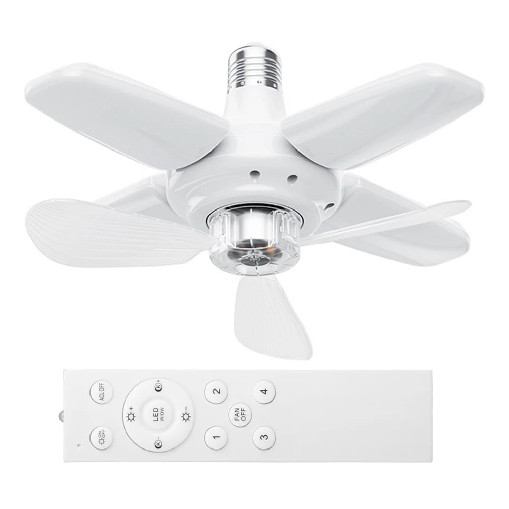 Sikiwind Modern Ceiling Fan With LED Light Remote Control Silent