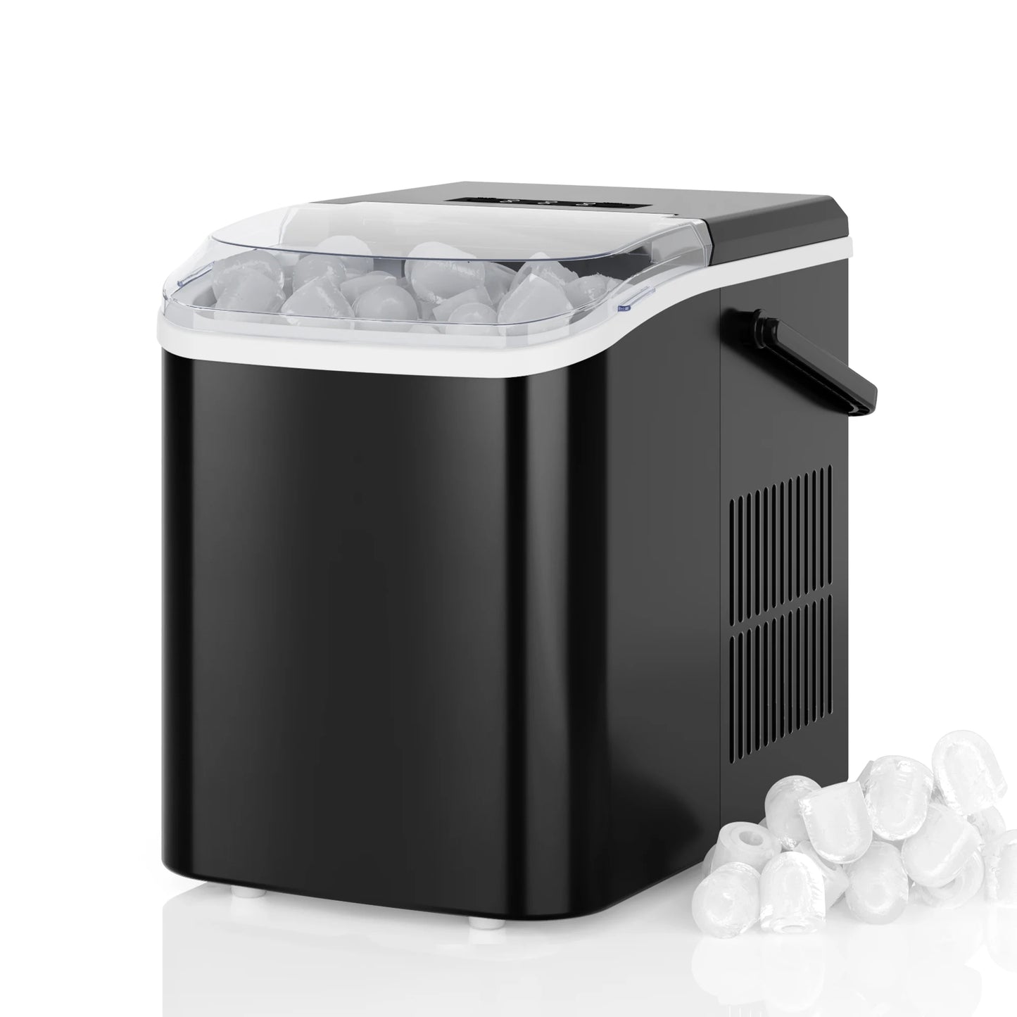 Portable Countertop Ice Maker Producing Fast Bullet Ice Daily