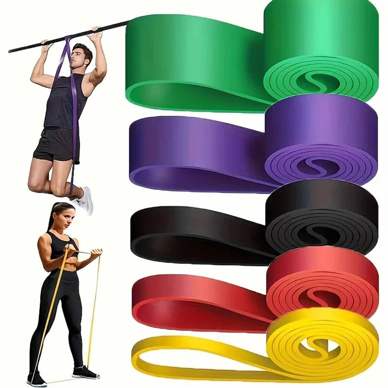 Heavy Duty Resistance Bands Set With Five Loops For Gym