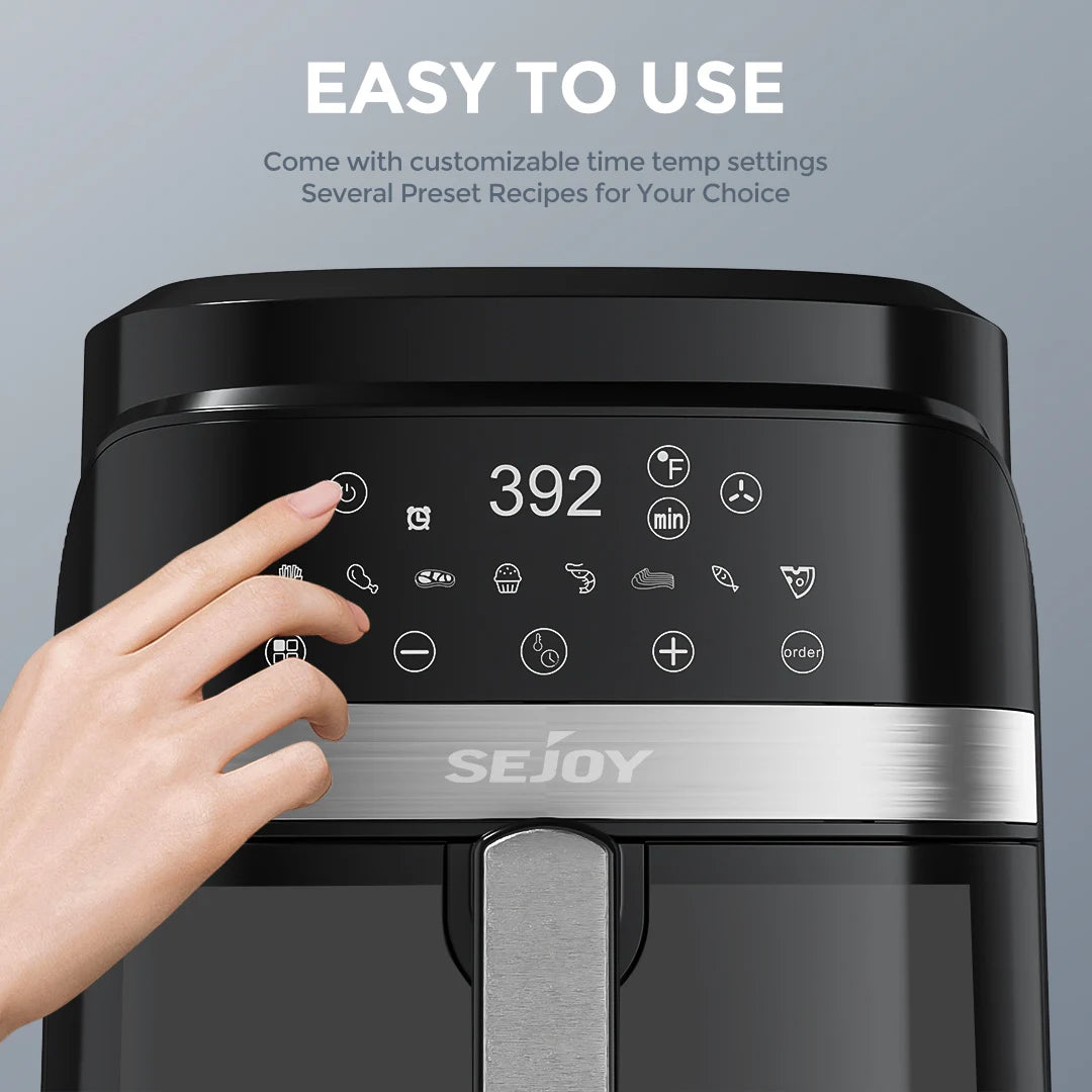 Sejoy Electric Air Fryer Oven With Versatile Cooking Functions