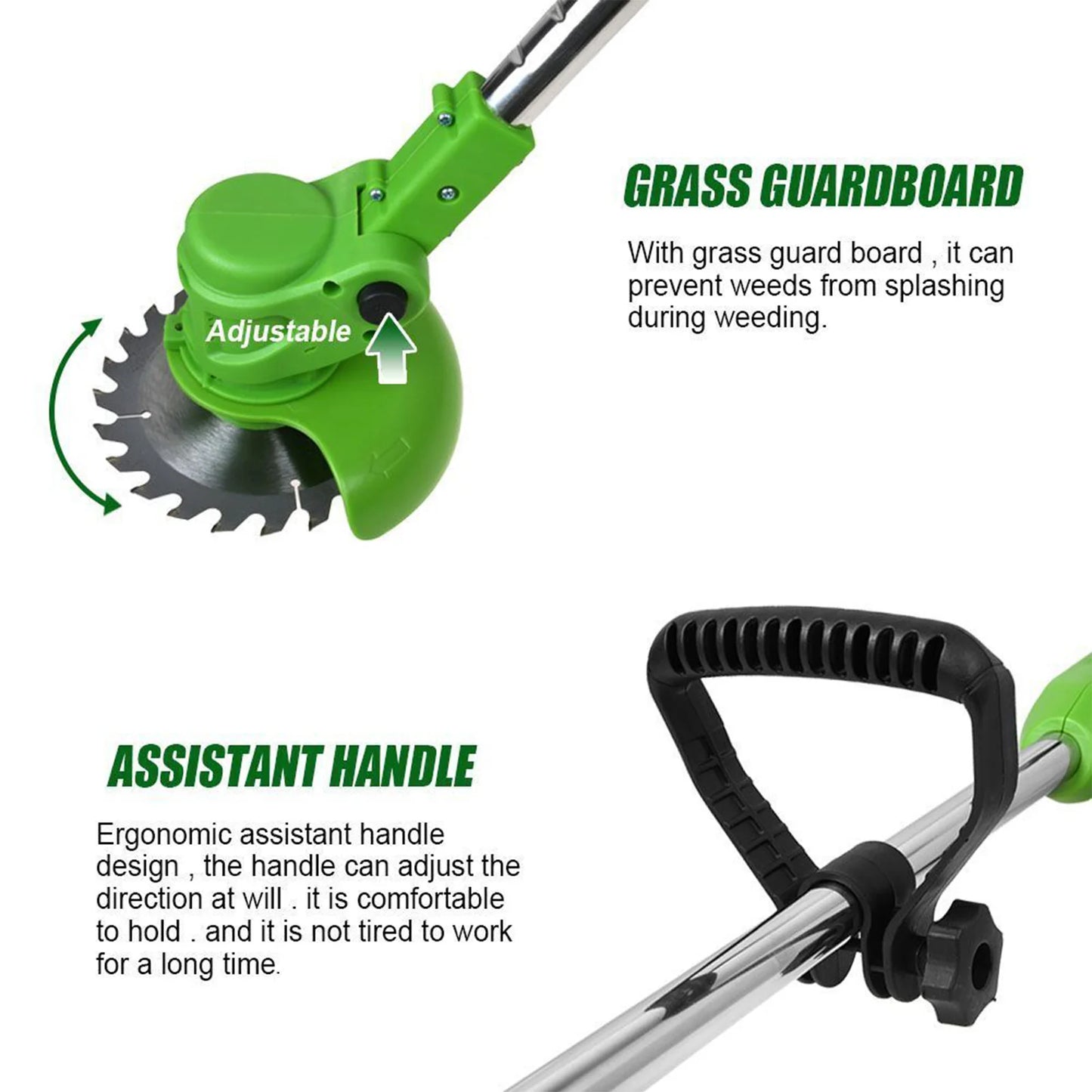 Cordless 2 In 1 Lawn Mower Edger Brushless Motor 650W