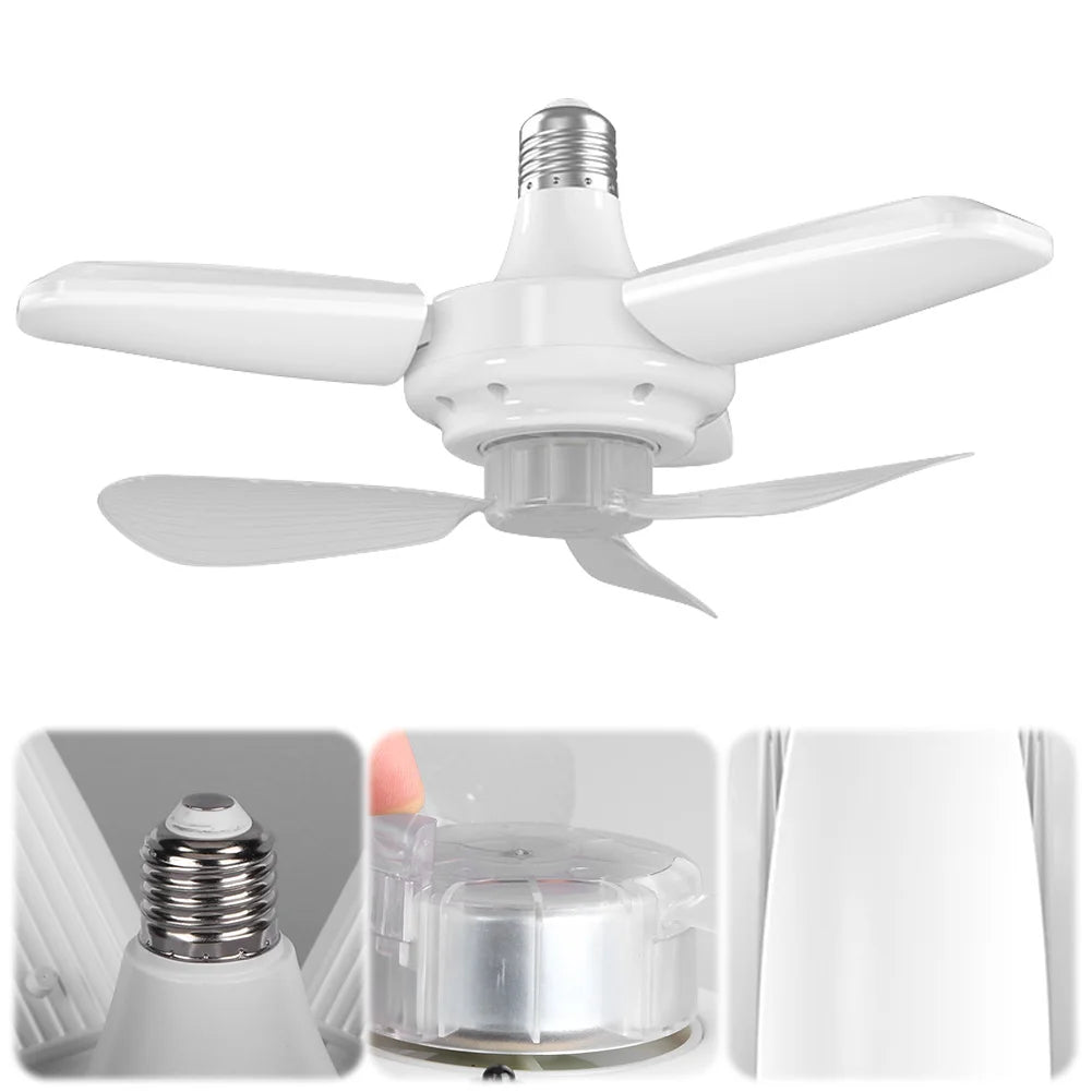 Sikiwind Modern Ceiling Fan With LED Light Remote Control Silent