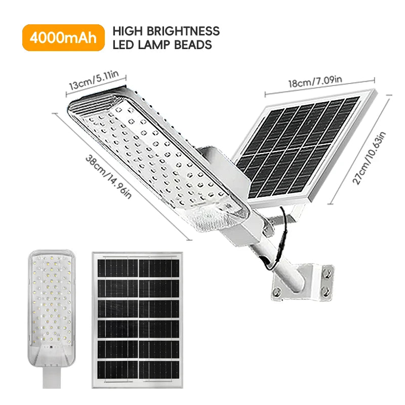 Outdoor Solar Street Lights Set With Motion Sensor And Remote