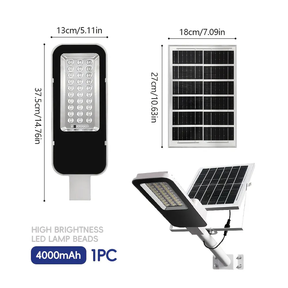 Outdoor Solar Street Lights Set With Motion Sensor And Remote