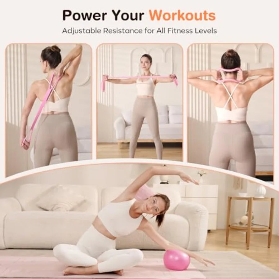 Pilates Kit 7 In 1 Anti Burst Mini Ball And Yoga Ring Set For Home Workouts