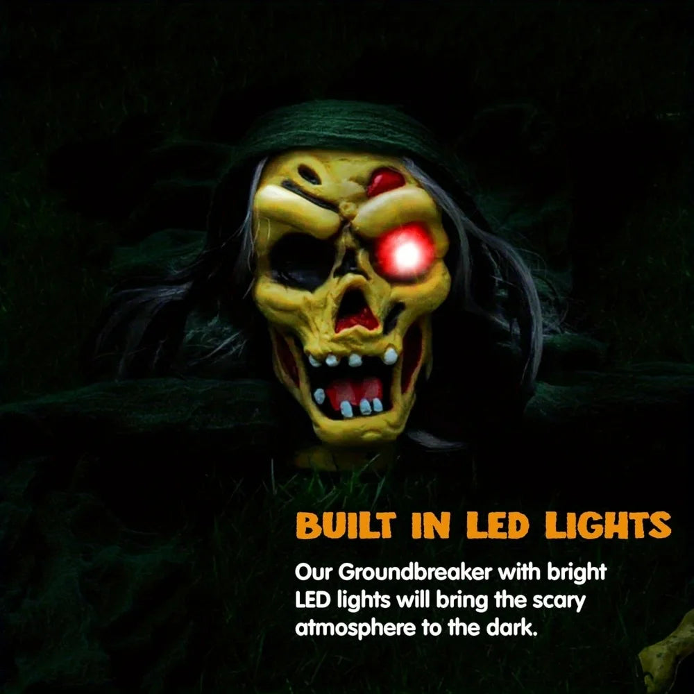 Joyfy Scary Zombie Groundbreaker Halloween Outdoor Decoration Prop