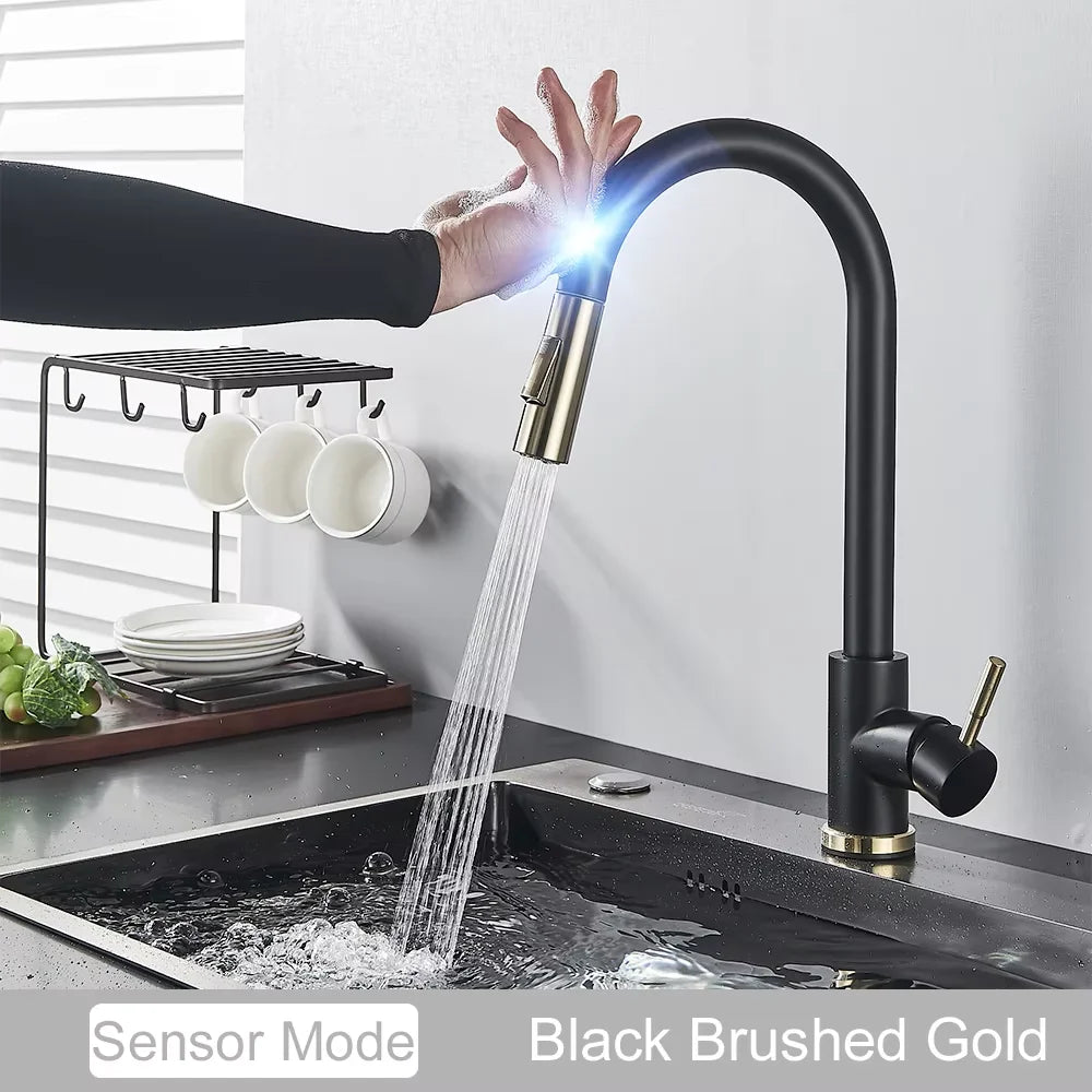 Fmhjfisd Touch Sensor Pull Out 360 Degree Kitchen Faucet
